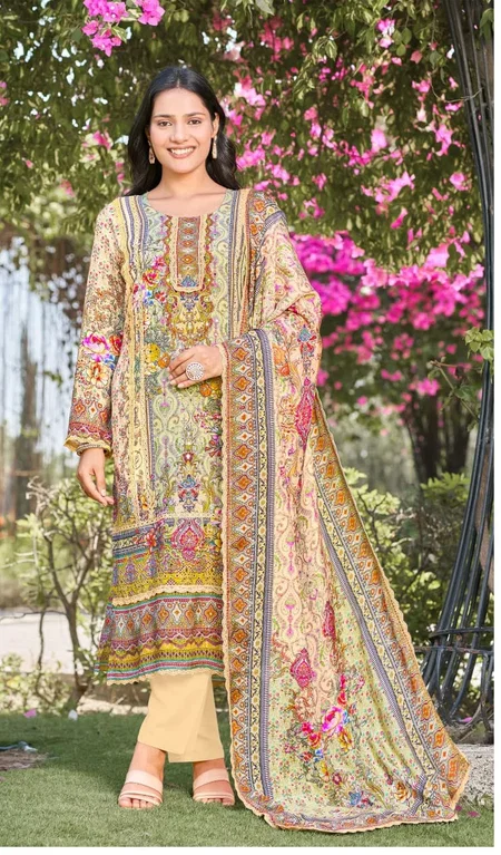 Khas 4452 Viscose Maslin Ready Made Pakistani Suits Wholesale Clothing Suppliers In India